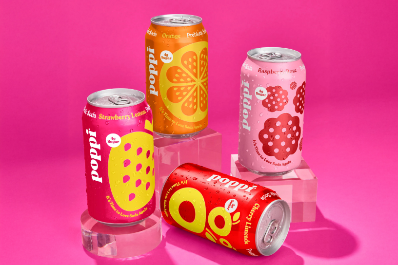 Poppi cans